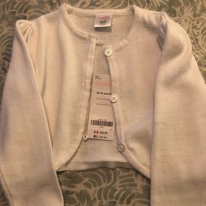 Gymboree White Cardigan